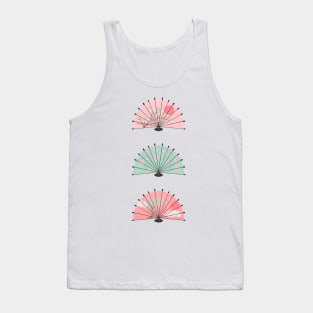 Mint and pink Japanese fans Tank Top